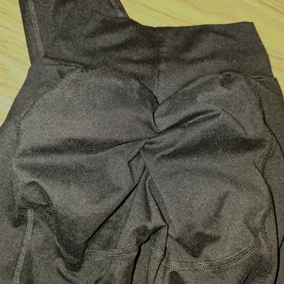 BOMBSHELL "UPLIFT" SPORTSWEAR Sz XS Scrunch Butt Logo Workout Athletic Leggings - Picture 2 of 5